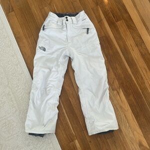 THE NORTH FACE Girls Cream Hyvent Snow/Ski Pants - Size Medium